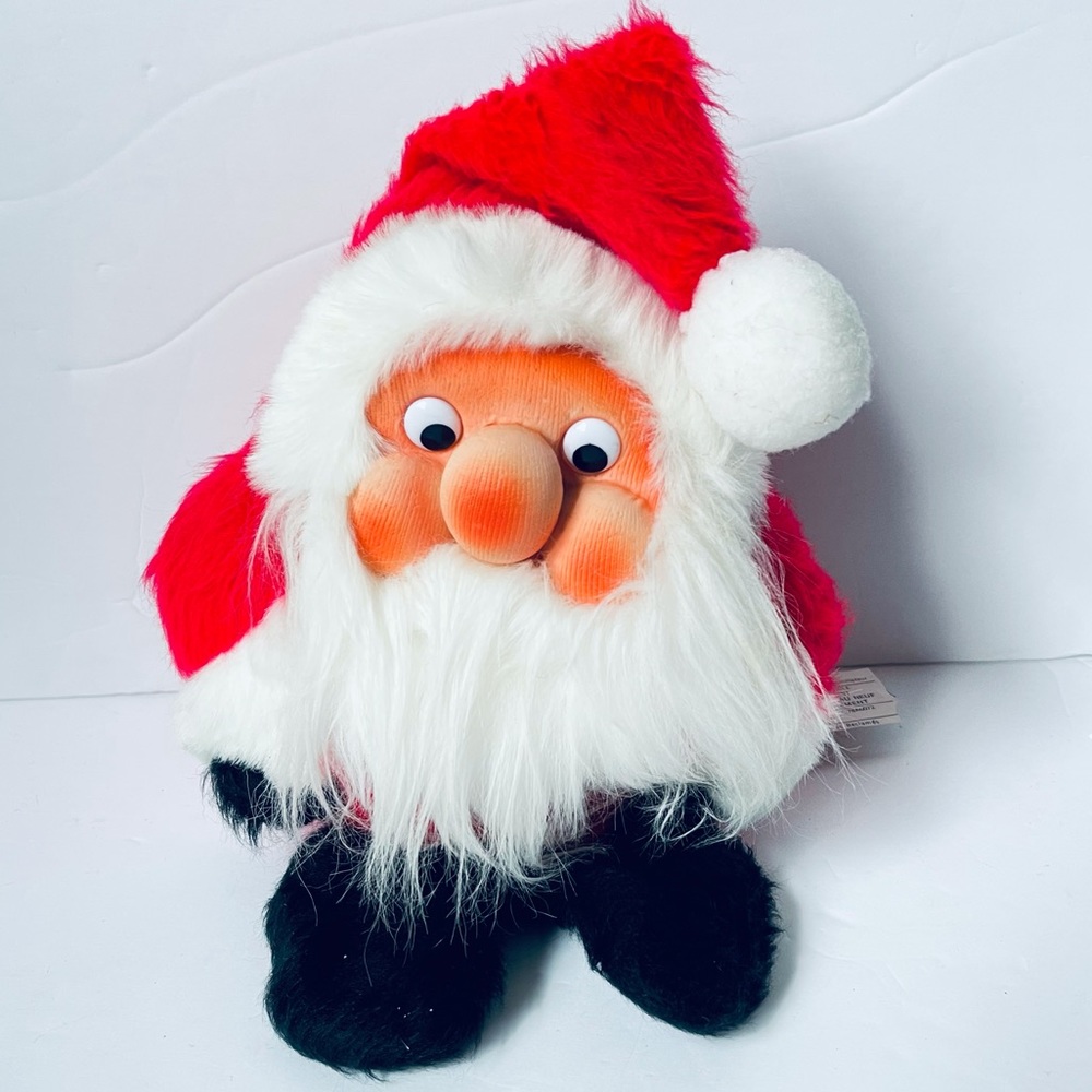 Vintage 1984 Rennoc Santakins￼ Santa Gnome ￼Chubby Vinyl Face Christmas St Nick